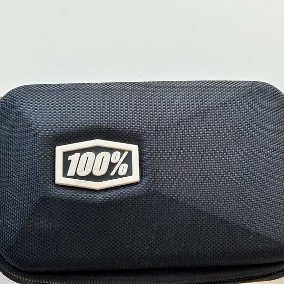 100% Sportcoupe Sunglasses White w/Red Mirrored HiPer Interchangeable Lens - Picture 3 of 11